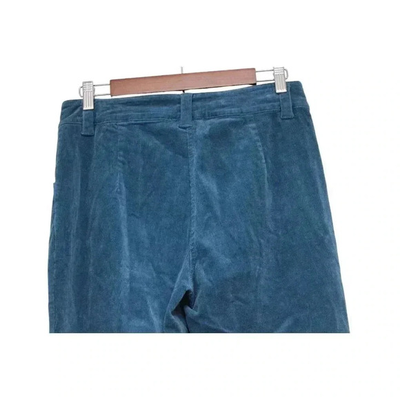 NWT Alison Sheri Corduroy Pants XS Pleated Straight Leg Academia Preppy Blue - Picture 8 of 12